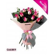 Bouquet Encanto Rosas Malibú (Cod.0819) Bouquet Encanto Rosas Malibú (Cod.0819)