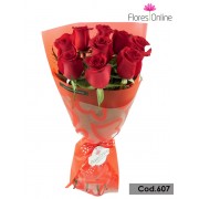 Bouquet Romantico 9 Rosas(Cod.607) Bouquet Romantico 9 Rosas(Cod.607)
