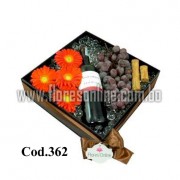 Para él vino y flores Para él vino y flores