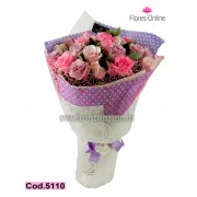 Bouquet 24 Rosas Pasteles (Cod.5110) Bouquet 24 Rosas Pasteles (Cod.5110)