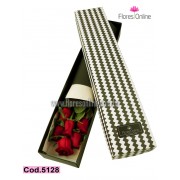 Caja Premium 6 Rosas (Cod.5128) Caja Premium 6 Rosas (Cod.5128)