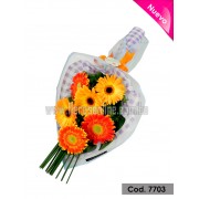 Bouquet Plano 6 Gerberas (Cod.7703) Bouquet Plano 6 Gerberas (Cod.7703)