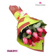Bouquet Rojo Fucsia (Cod.211) Bouquet Rojo Fucsia (Cod.211)