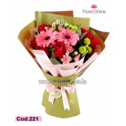 Bouquet Mix Rosa y Gerbera (Cod.221) Bouquet Mix Rosa y Gerbera (Cod.221)