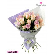 Bouquet Rosas Tonos Pastel (Cod.231) Bouquet Rosas Tonos Pastel (Cod.231)