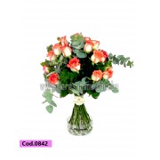 Ramo de Mano Rosa Blush ( Cod.0842) Ramo de Mano Rosa Blush ( Cod.0842)