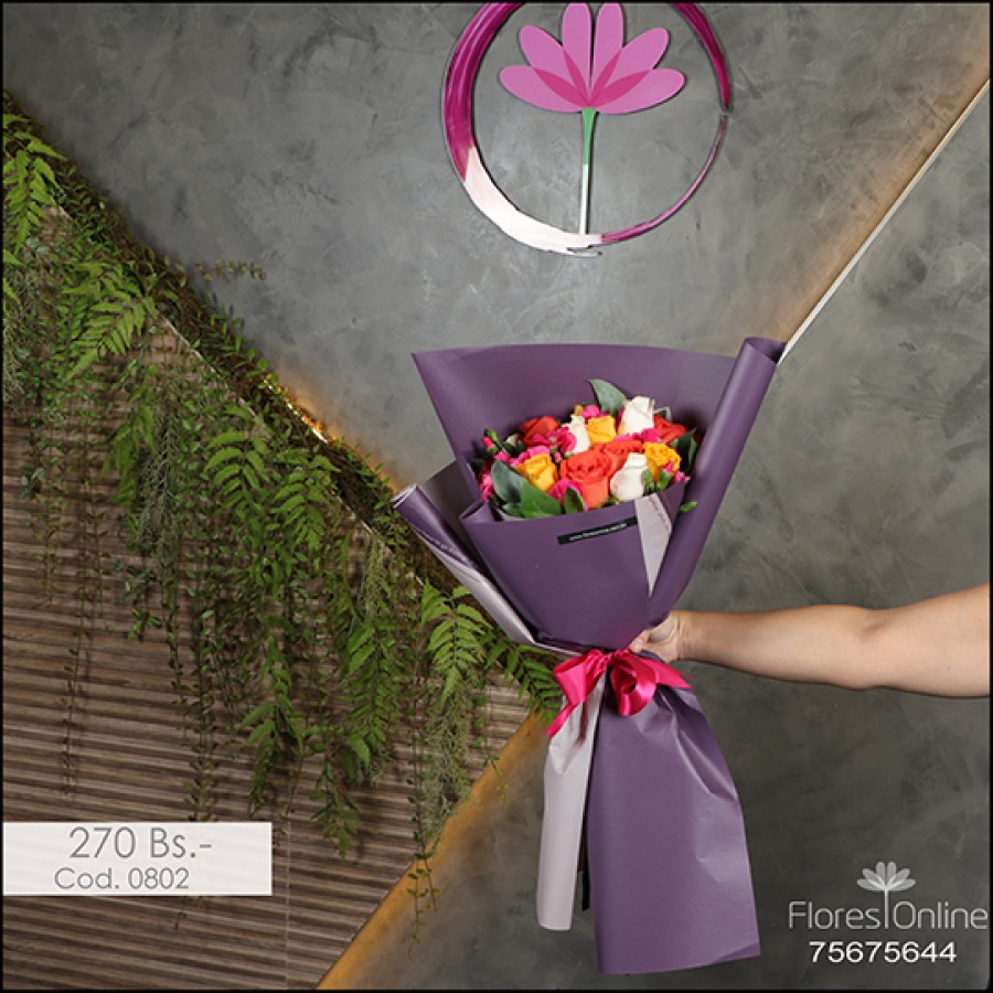 Bouquet Mix de Rosas Premium (Cod.0802)