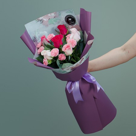 Bouquet Rosas Pink(Cod.B211)