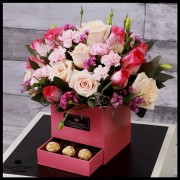 Rosas Pink y Chocolates(Cod.2062) Rosas Pink y Chocolates(Cod.2062)