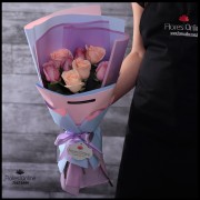 9 Rosas Champagne Lila (Cod.2150) 9 Rosas Champagne Lila (Cod.2150)