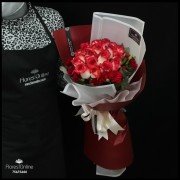 Bouquet 18 Rosas blush y clavelina (Cod.2328) Bouquet 18 Rosas blush y clavelina (Cod.2328)