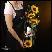 Caja Girasoles Y Vino (Cod.2368) Caja Girasoles Y Vino (Cod.2368)