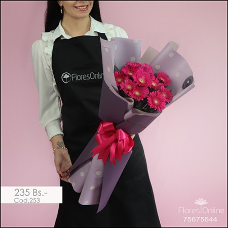 Bouquet delicadeza Mini Gerbera (Cod.253)