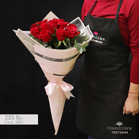 Bouquet Romantico Rosa roja (Cod.2901)