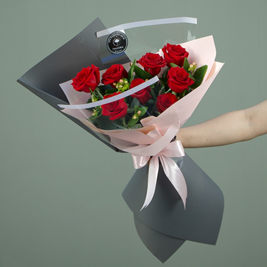 Bouquet moderno Rosa Roja (Cod.B160)