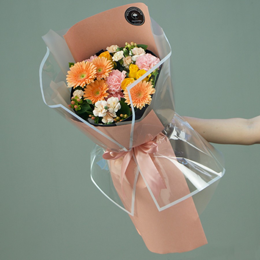 Bouquet Elegancia tonos Melon (Cod.B170)