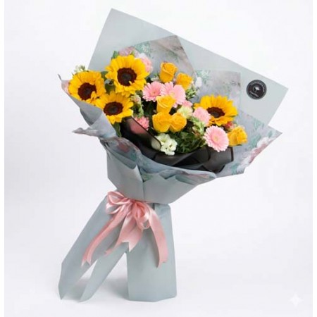 B285 Bouquet Girasoles y flores Mix