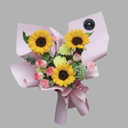 Bouquet Primavera y Girasoles (Cod. B354)
