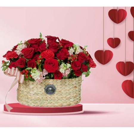 Cesta flores mix (Cod.R166)