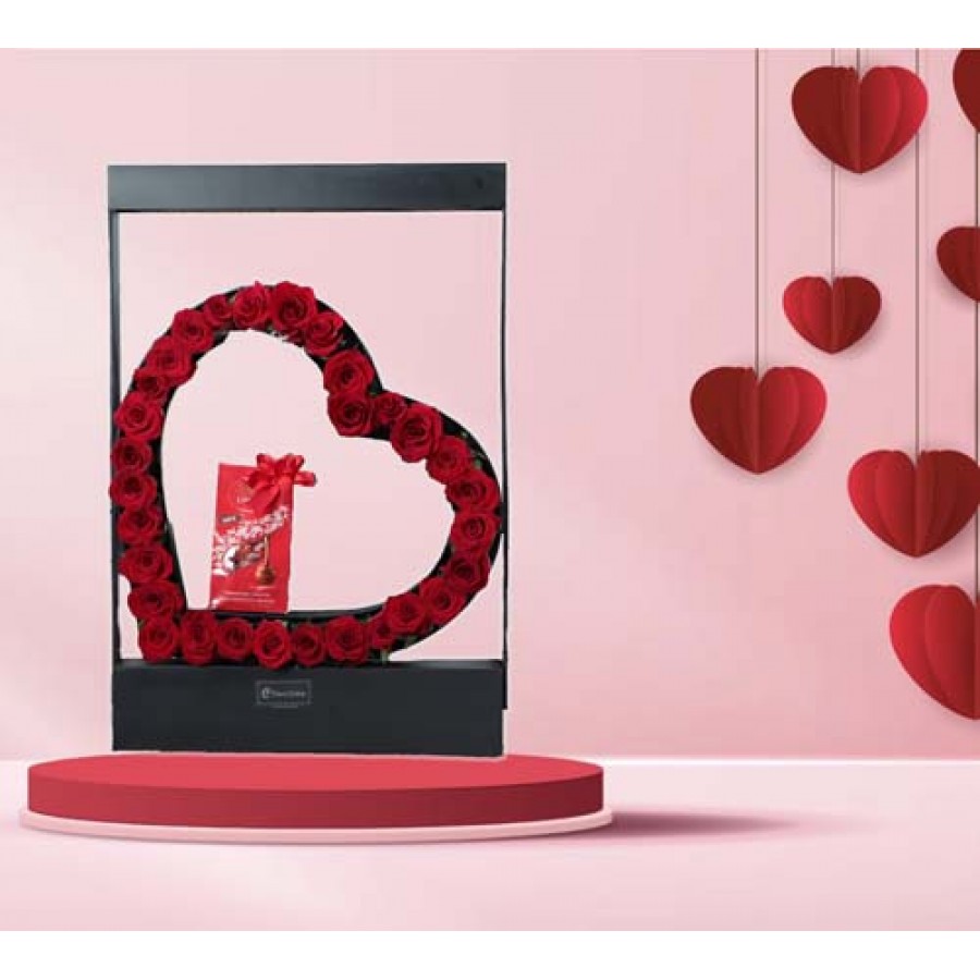 Corazon de Rosas y Chocolates (Cod.173)