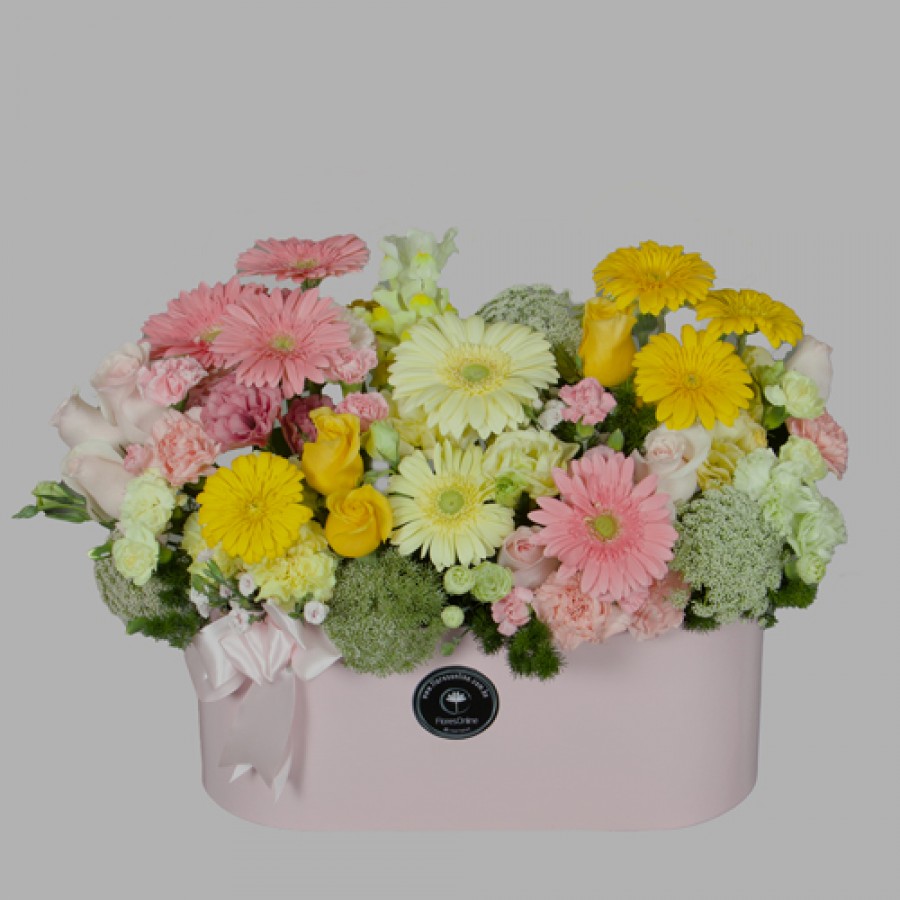 Arreglo elegancia tonos pasteles (Cod.R235)