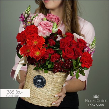 Arreglo Moderno Mix Rojo(Cod.R84)