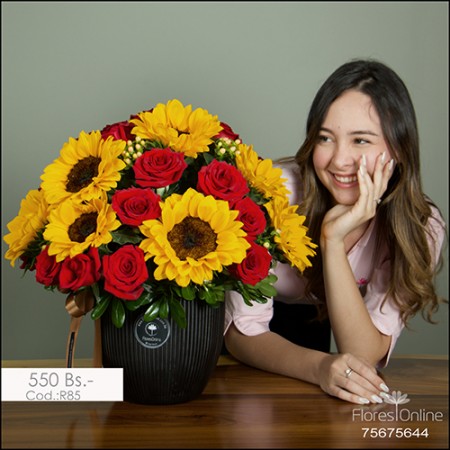 Girasoles y Rosas (Cod.R85)